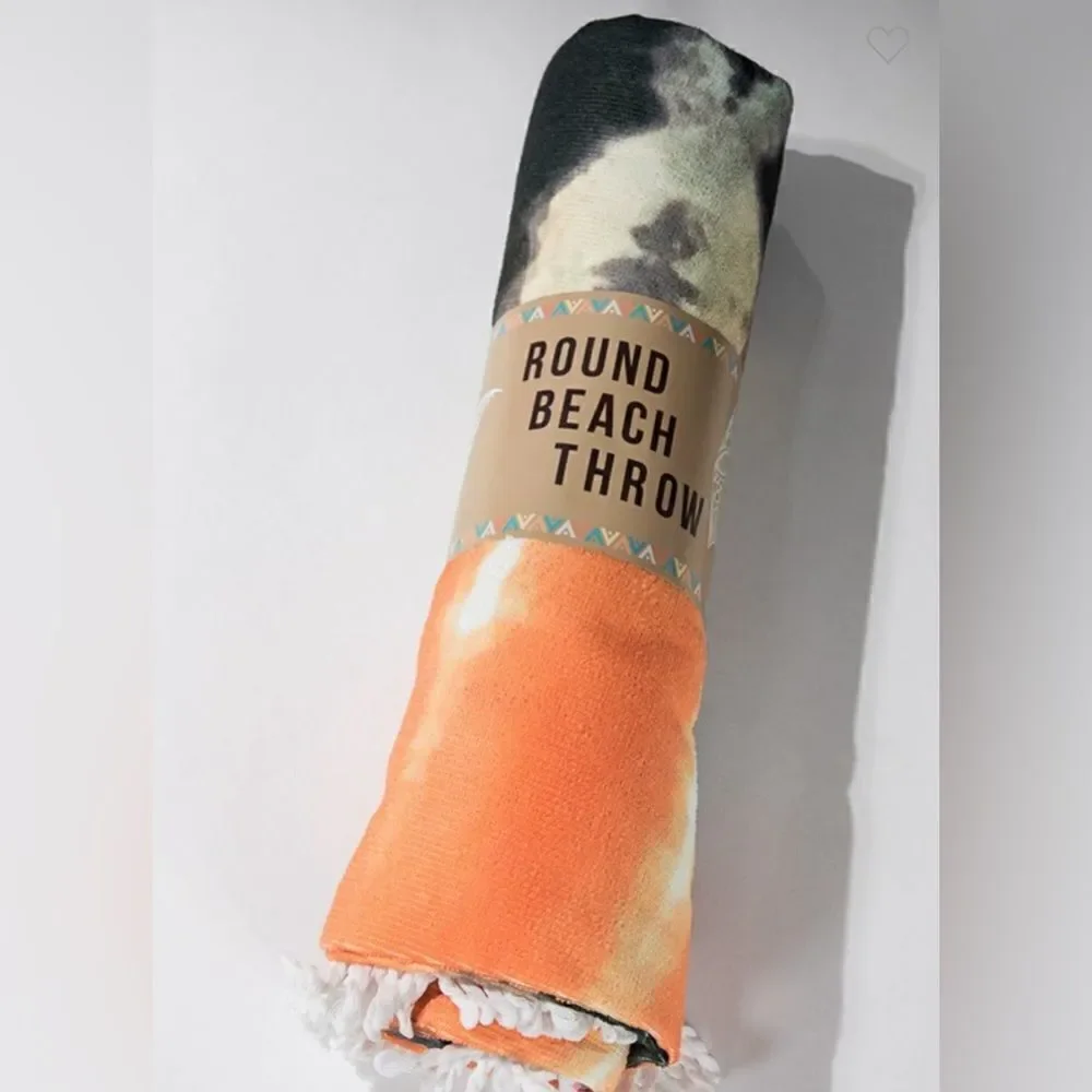 California Tie-Dye Round Towel